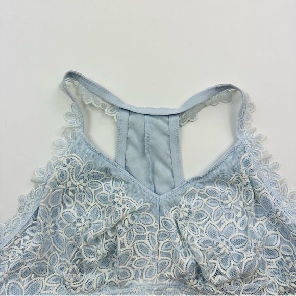Aerie Light Blue Lace Bralette Size XL - Picture 5 of 9